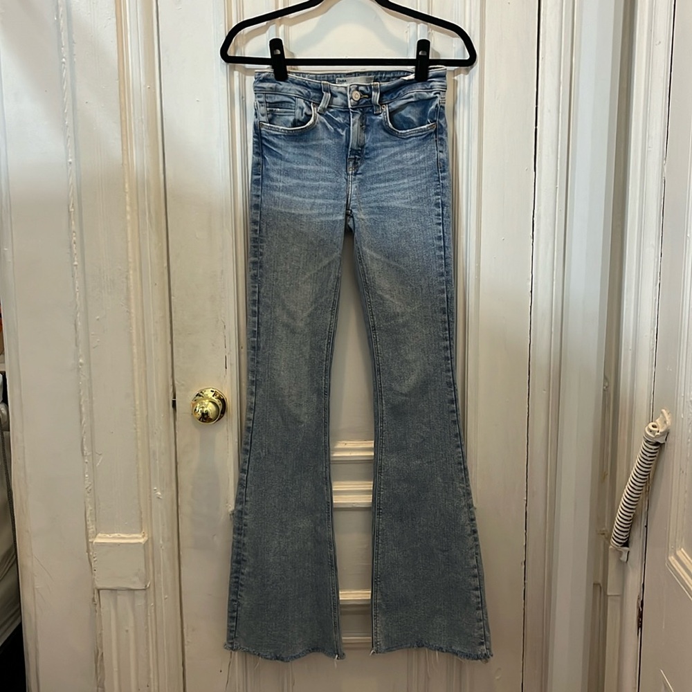 Zara flare leg jeans